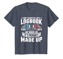 Load image into Gallery viewer, Funny Trucker Logbook Truck Driving Tshirt
