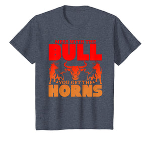 Mess With The Bull You Get The Horns Novelty Cow T-Shirt
