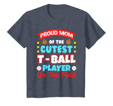 Load image into Gallery viewer, Mom Tee Ball Player T-ball T shirt Gifts for Boys Girls Bat
