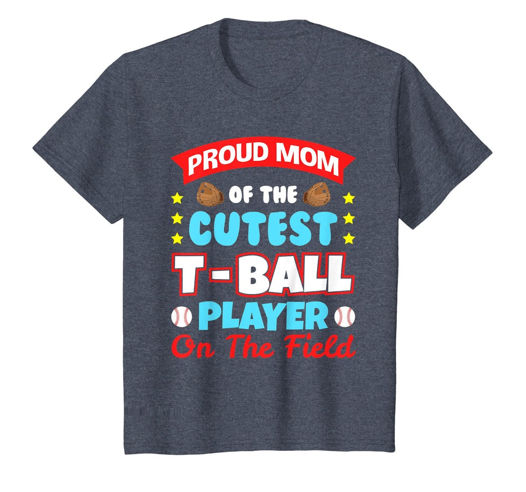 Mom Tee Ball Player T-ball T shirt Gifts for Boys Girls Bat