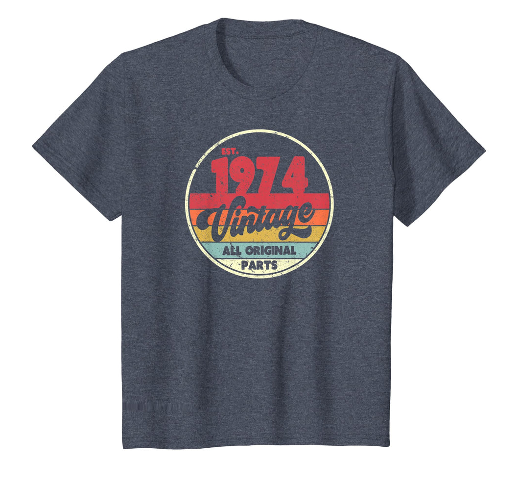 1974 Vintage T Shirt, Birthday Gift Tee. Retro Style Shirt.
