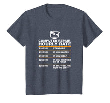 Load image into Gallery viewer, Computer Repair Hourly Rate, Computer Repair Geek T-shirt
