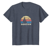Load image into Gallery viewer, Boston MA T-Shirt Vintage Sailboat 70s Throwback Sunset Tee
