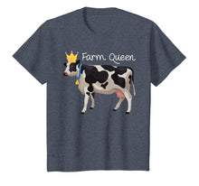 Load image into Gallery viewer, Farm Queen Funny Cow Crown Princess Countrygirl Gift Tshirt
