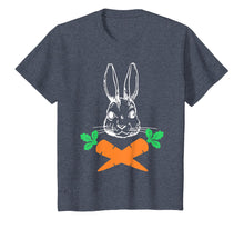 Load image into Gallery viewer, Easter Bunny with Carrot cross Skull Bones Girl boy T Shirt
