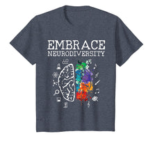Load image into Gallery viewer, Neurodiversity Shirt - Embrace ADHD Autism ASD Tshirt Gift
