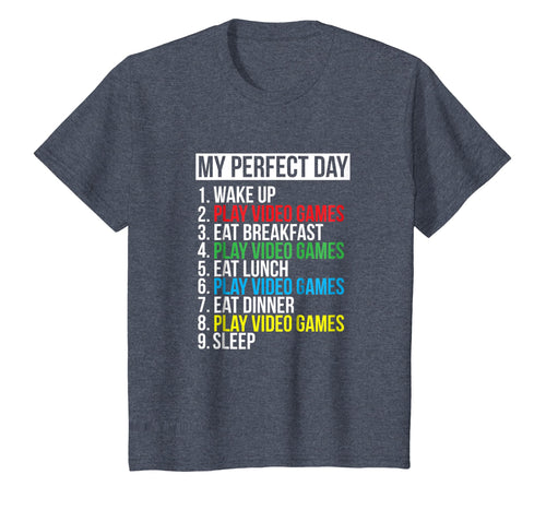 My Perfect Day Video Games T-shirt Funny Cool Gamer Tee Gift
