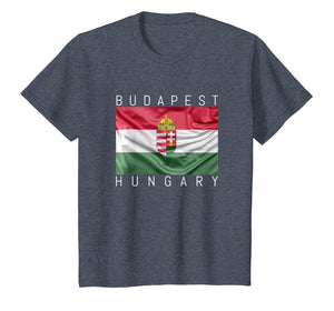 Budapest T-Shirt Flag of Hungary with Coat of Arms Souvenir