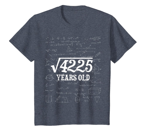 65th Birthday Gift Tshirt - Square Root of 65 Years Old Men