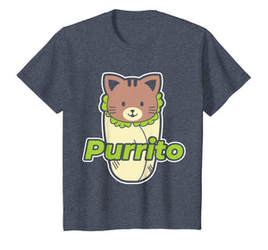 Funny Purrito Burrito Purring Cat T-Shirt