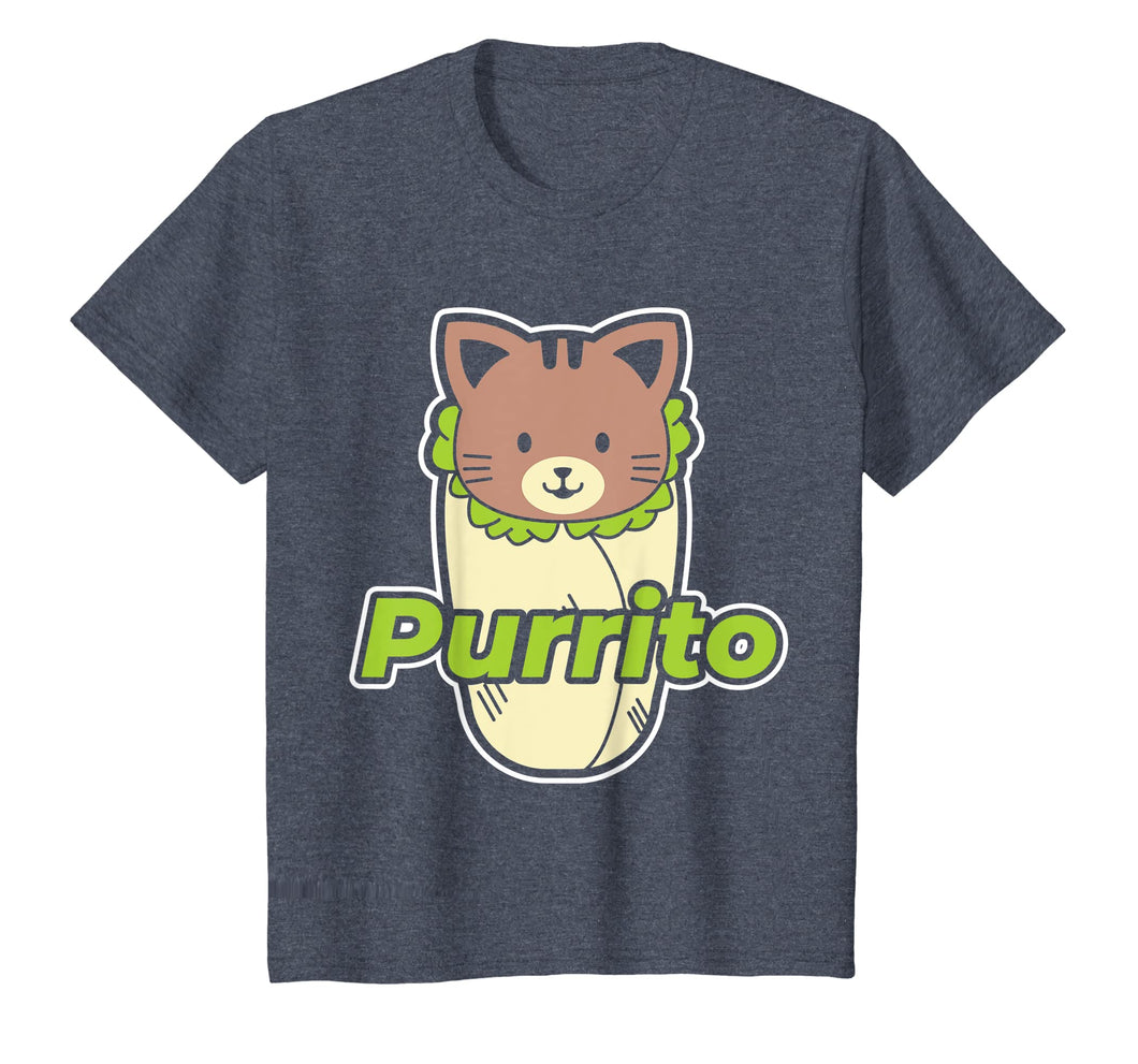 Funny Purrito Burrito Purring Cat T-Shirt