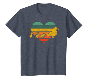 Mama Duck 3 Ducklings Shirt Animal Family Mothers Day Heart