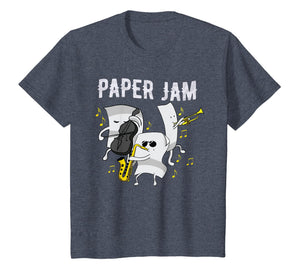 Funny Office Paper Music Jam Pun T-Shirt Cute Tee