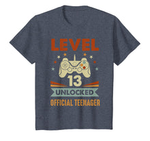 Load image into Gallery viewer, Official Teenager 13th Birthday T-Shirt Level 13 Unlocked
