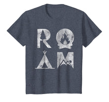 Load image into Gallery viewer, Roam Text Stack Explore Nature Camping Vintage T-Shirt
