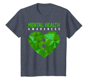 Heart Semicolon - Mental Health Awareness T Shirt