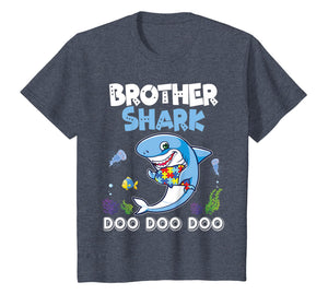 Lovely Fishes Swimming In The Sea Shirt Brother Autism Shark