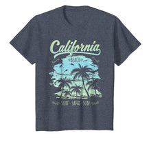 Load image into Gallery viewer, California CA Retro 70's Vintage Skyline Surf Tee Shirt
