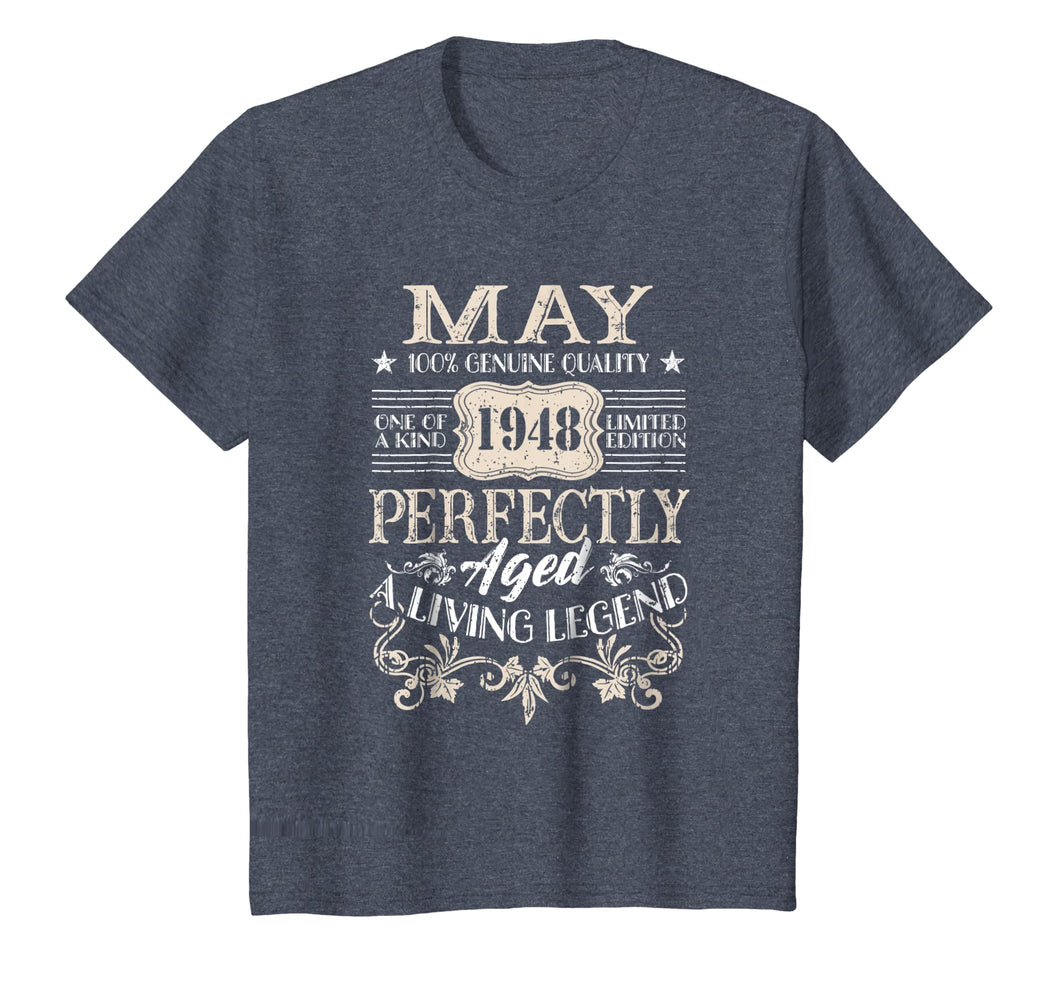 May 1948 T-Shirt Retro Vintage 71st Birthday Decoration