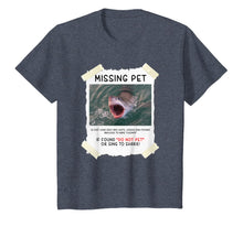 Load image into Gallery viewer, Missing Pet Cool Unique Funny Great White Shark T-Shirt
