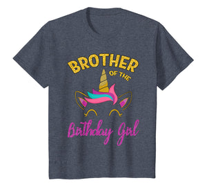 Brother of the Unicorn Birthday Girl T-Shirt Matching Shirt