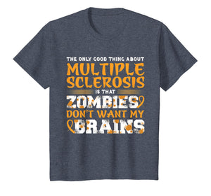 Funny MS Orange Ribbon Multiple Sclerosis Awareness T-Shirt