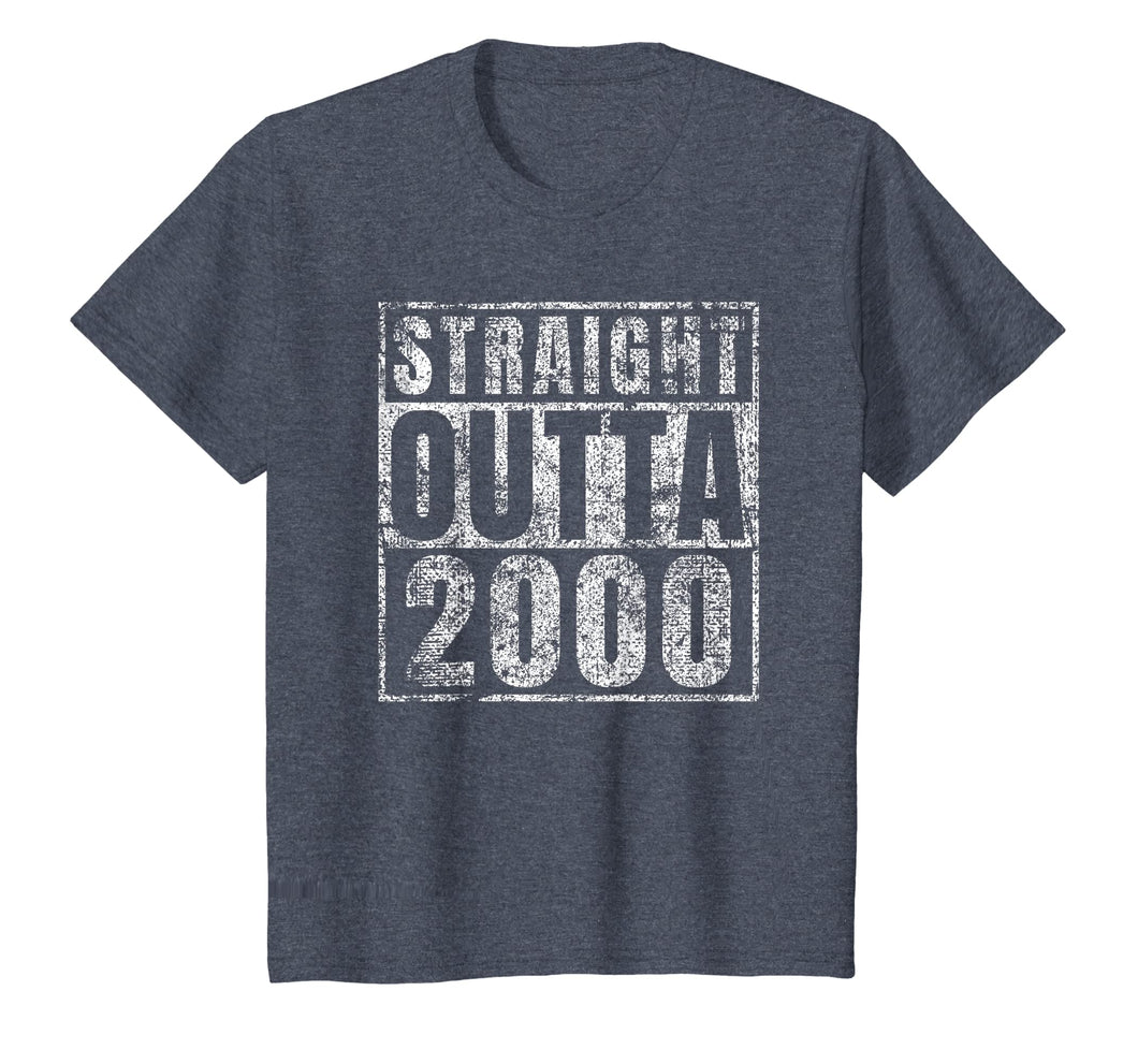 Straight Outta 2000 19 Year Old 19th Birthday Gift T-Shirt