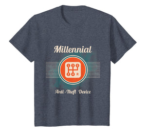 Automotive Millennial T-Shirt Gear Shift, Anti Theft Vehicle