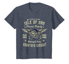 Load image into Gallery viewer, Isle Of Man TT Racing T-Shirt Vintage Biker Wings Wheel
