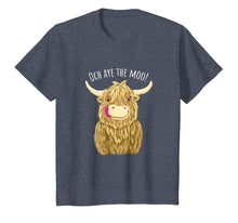 Load image into Gallery viewer, Cute Cartoon Scottish Highland Cow 'Och Aye'  T-Shirt
