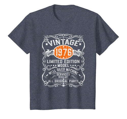 Vintage 1976 43rd Birthday All Original Parts Gift T-Shirt