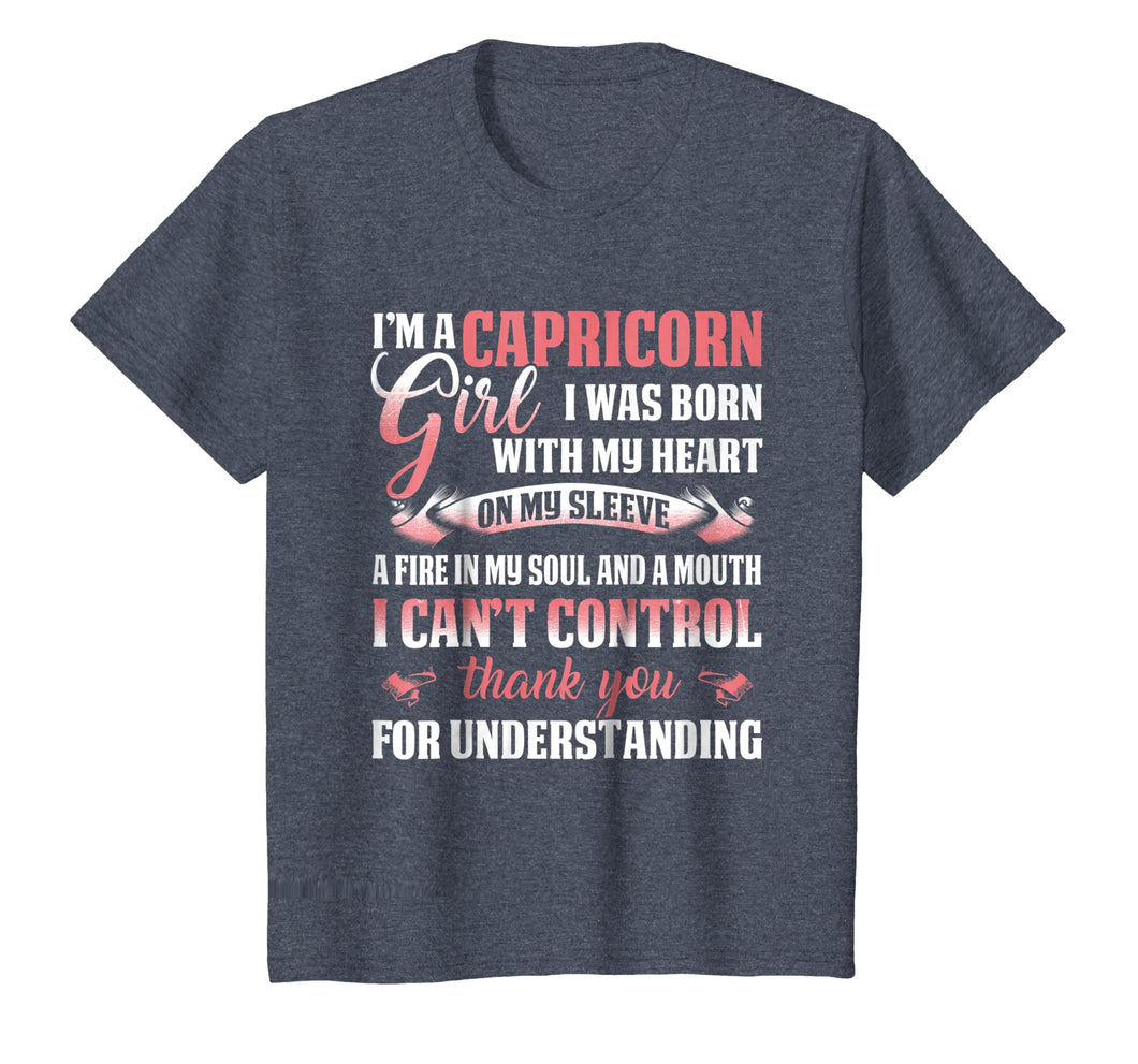 I Am A Capricorn Girl T-Shirt Capricorn Zodiac Birthday