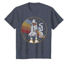 Load image into Gallery viewer, NASA Shuttle Launch With Rainbow Graphic T-Shirt C1
