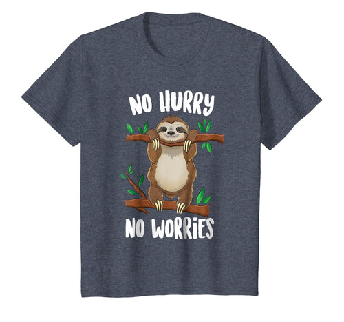 No Hurry No Worries Lazy Day Funny Sloth T-shirt