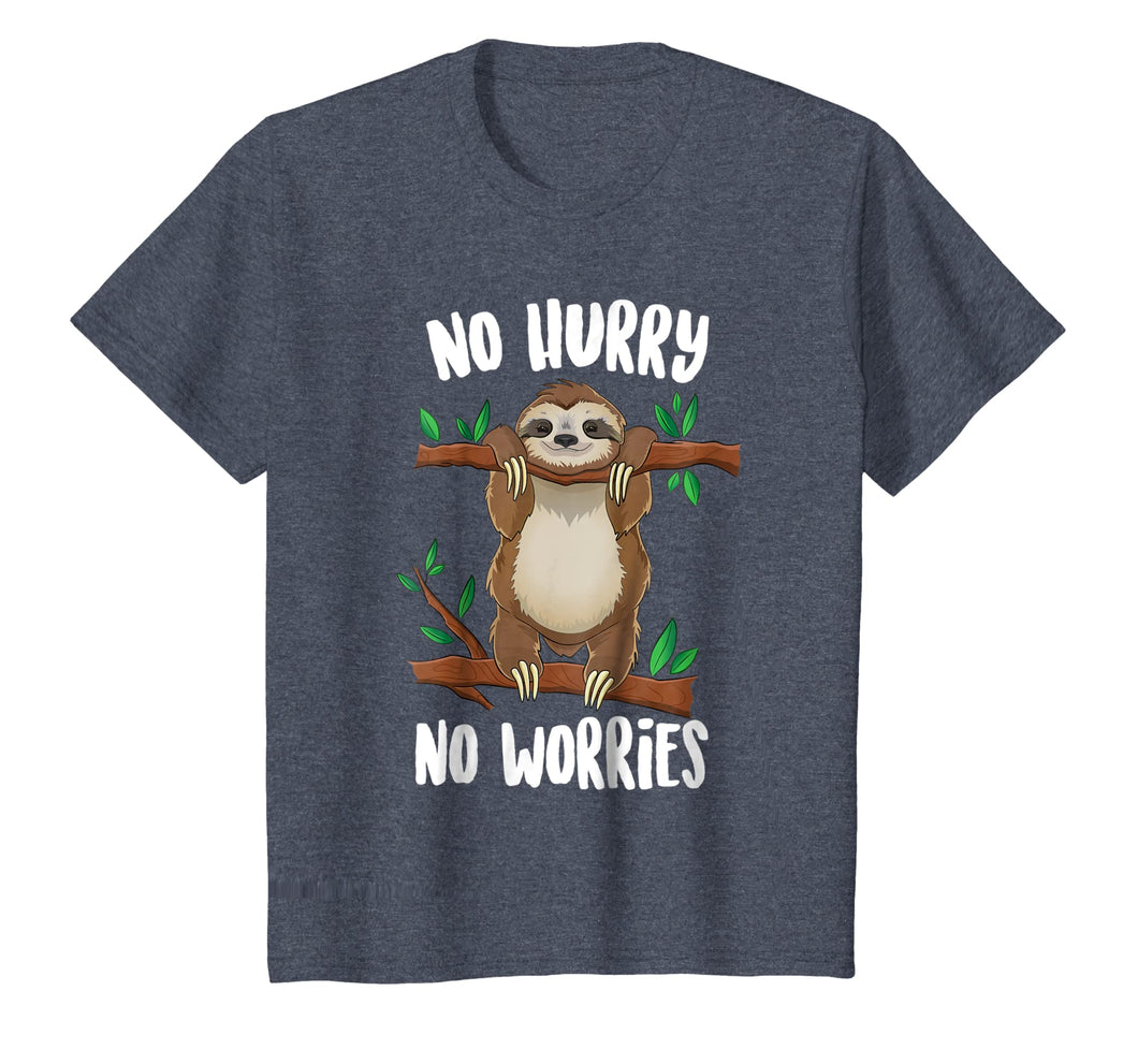 No Hurry No Worries Lazy Day Funny Sloth T-shirt