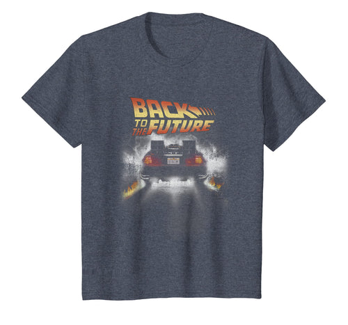 Back To The Future Vintage Delorean Peel Out Graphic T-Shirt