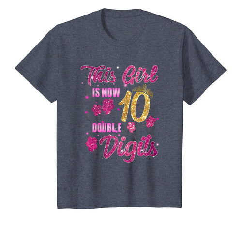 10 Years Old 10th Birthday Girl 10 Double Digits Gift Shirt