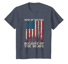 Load image into Gallery viewer, Home Of The Free Because Of The Brave American Flag T Shirt
