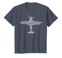 Load image into Gallery viewer, Full Phonetic Alphabet Shirt | Cute Plane Letters Tee Gift
