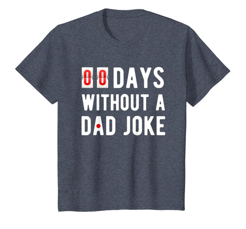 Mens Zero Days Without A Dad Joke Funny T-shirt for Men-211011
