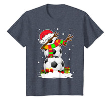 Load image into Gallery viewer, Dabbing Snowman Soccer Christmas Funny Dab Ball Gift T-Shirt
