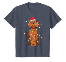 Load image into Gallery viewer, Vizsla Christmas Lights Mom Dad Dog Gift T-Shirt
