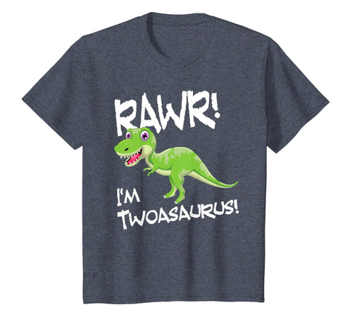 Kids I'm Two, Twoasaurus 2nd Birthday Dinosaur Gift T-Shirt