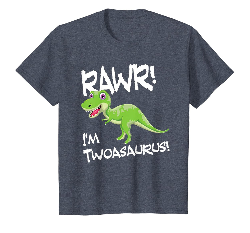 Kids I'm Two, Twoasaurus 2nd Birthday Dinosaur Gift T-Shirt