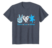 Load image into Gallery viewer, Peace - Love - Autism Shirt Autism Awareness gift T-Shirt-425770
