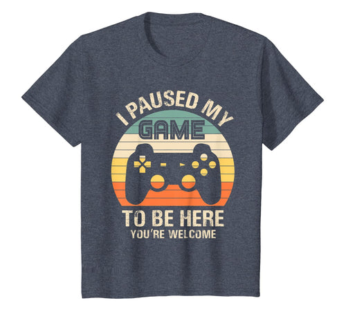 Gamer Video-Game i-Paused-my-Game to-be-Here for-Boys-Men T-Shirt-62028