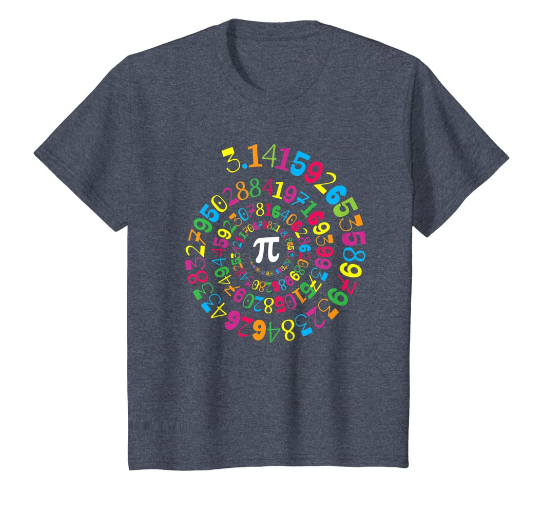 Pi Spiral Novelty Math Geek 3.14 Pi Day T-Shirt-323842