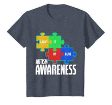 Load image into Gallery viewer, Light It Up Blue Puzzle Inspirational Autism Awareness Gift T-Shirt-158083
