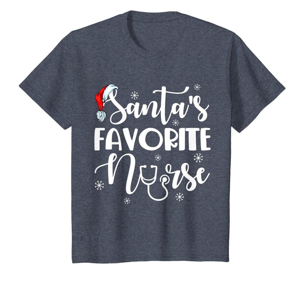 Santa's Favorite Nurse Merry Christmas T-Shirt