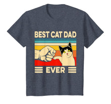 Load image into Gallery viewer, Best Cat Dad Ever T-Shirt Funny Cat Dad Father Vintage Gift T-Shirt-389615
